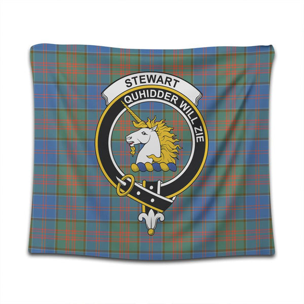 Stewart of Appin Hunting Ancient Tartan Classic Crest Tapestry