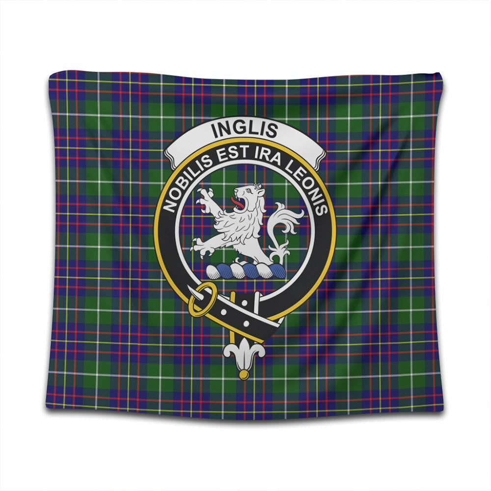 Inglis Modern Tartan Classic Crest Tapestry