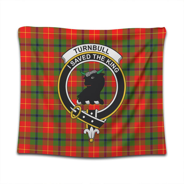 Turnbull Dress Tartan Classic Crest Tapestry