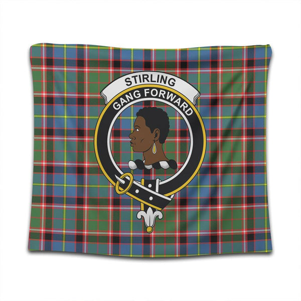 Stirling & Bannockburn District Tartan Classic Crest Tapestry