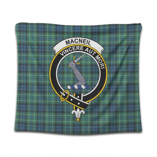 MacNeill of Colonsay Ancient Tartan Classic Crest Tapestry