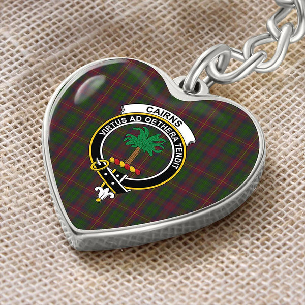 Cairns Tartan Classic Crest Heart Keychain