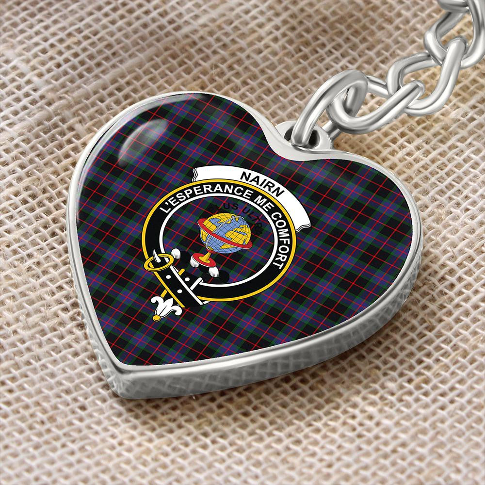 Nairn Tartan Classic Crest Heart Keychain