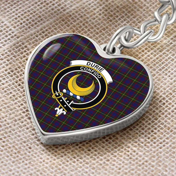 Durie Tartan Classic Crest Heart Keychain