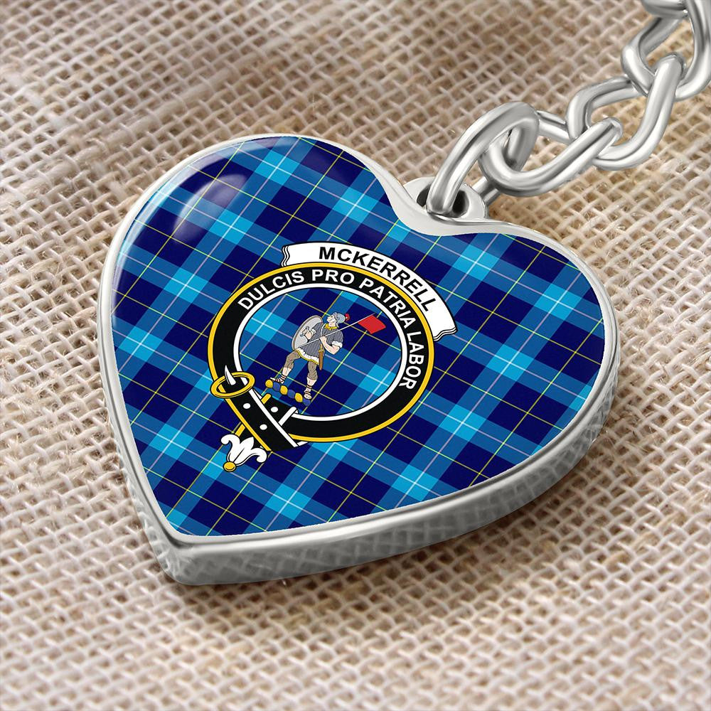 McKerrell Tartan Classic Crest Heart Keychain