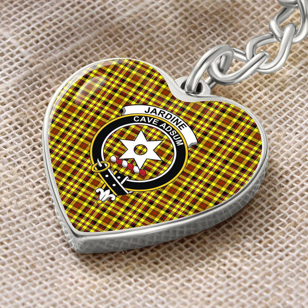 Jardine Tartan Classic Crest Heart Keychain