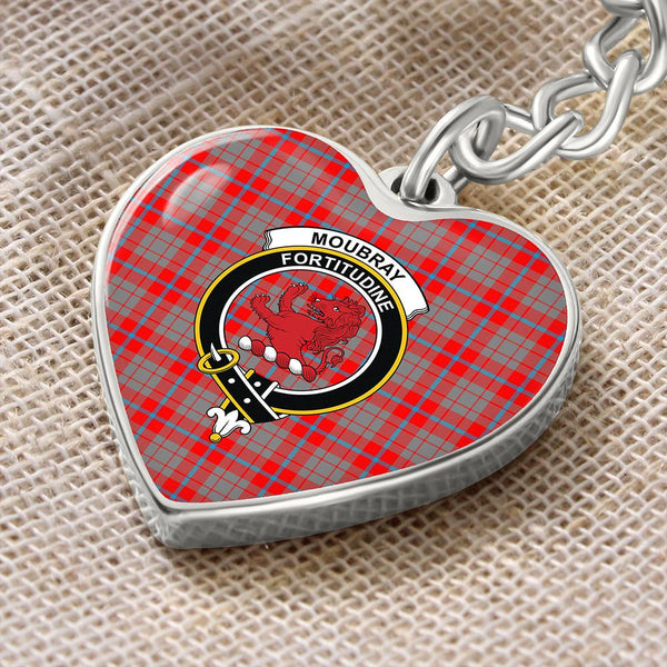 Moubray Tartan Classic Crest Heart Keychain