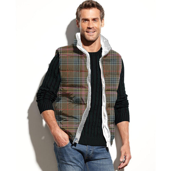 Kennedy Weathered Tartan Classic Puffer Vest for Men and Women