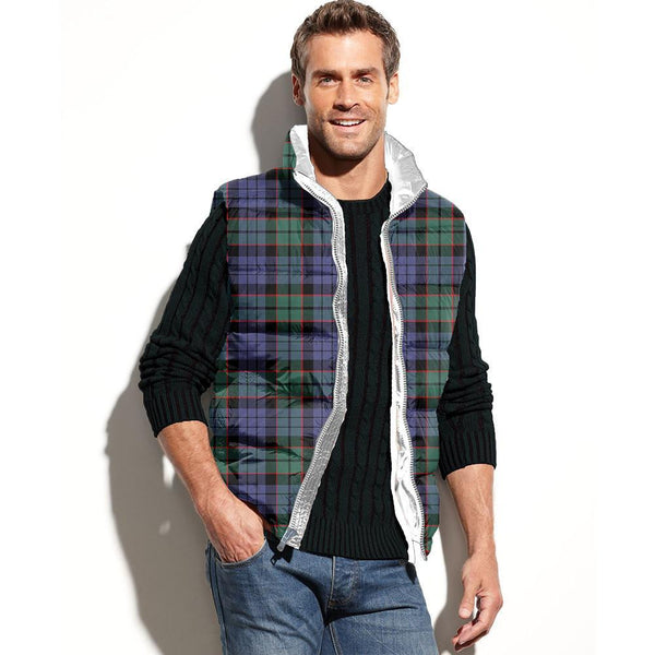 Fletcher Modern Tartan Classic Puffer Vest for Men and Women