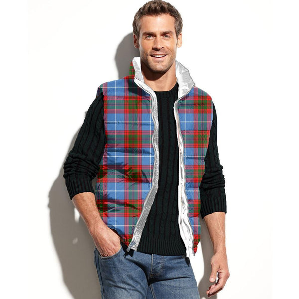 Edinburgh District Tartan Classic Puffer Vest for Men and Women