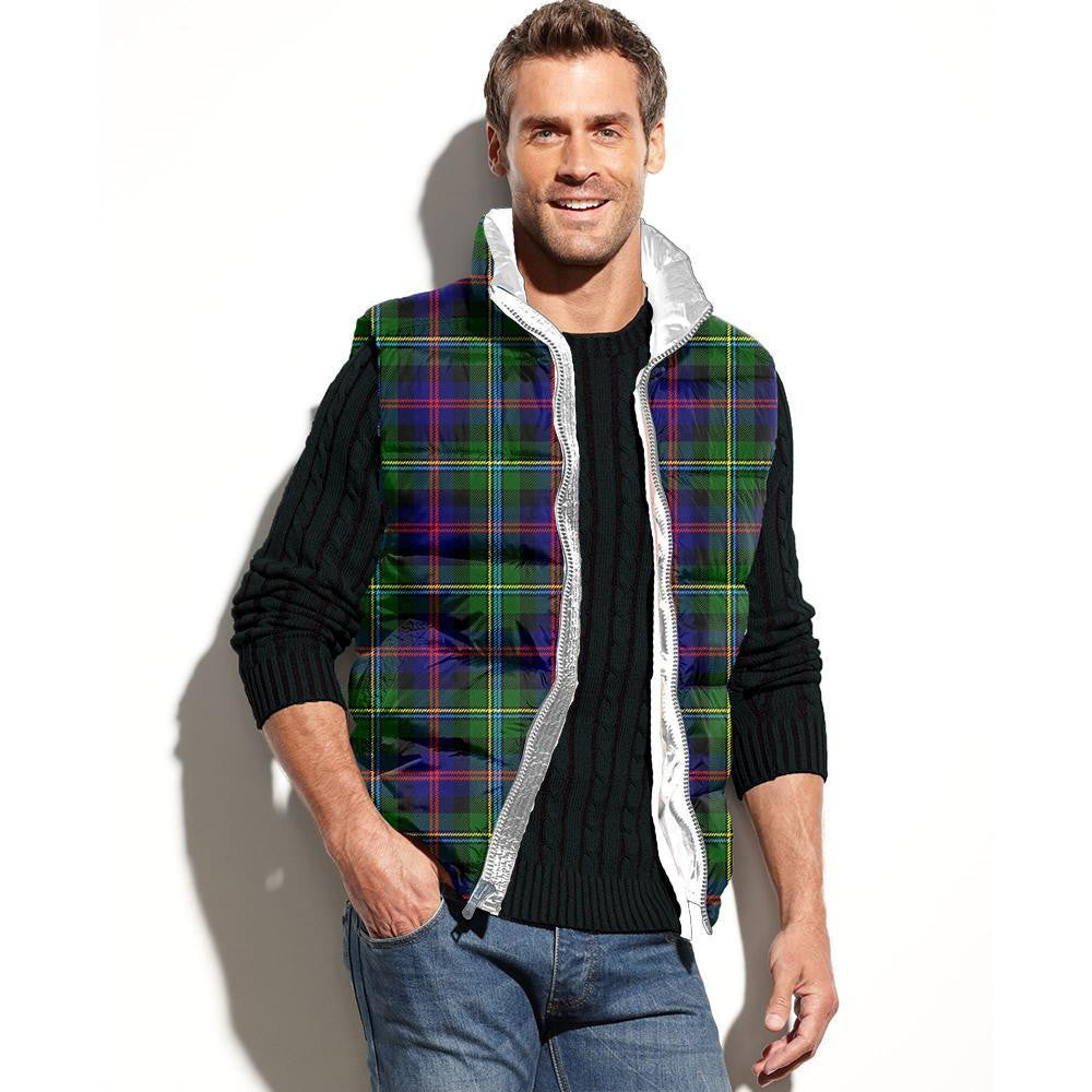 Malcolm Modern Tartan Classic Puffer Vest for Men and Women