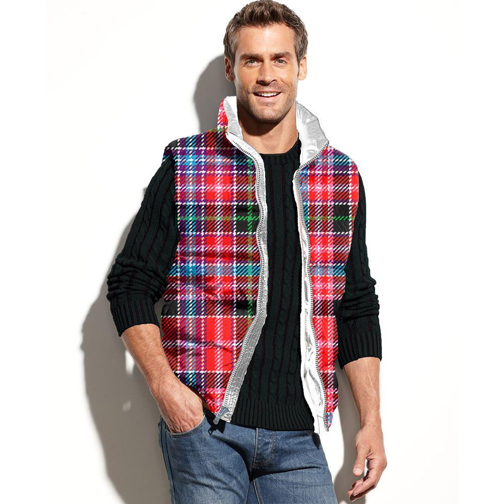 Aberdeen District Tartan Classic Puffer Vest for Men and Women