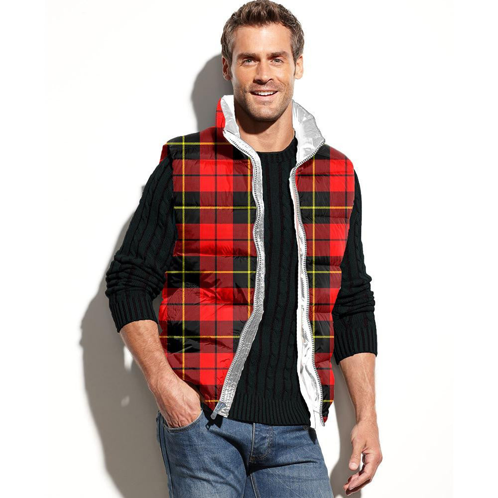 Wallace Hunting - Red Tartan Classic Puffer Vest for Men and Women