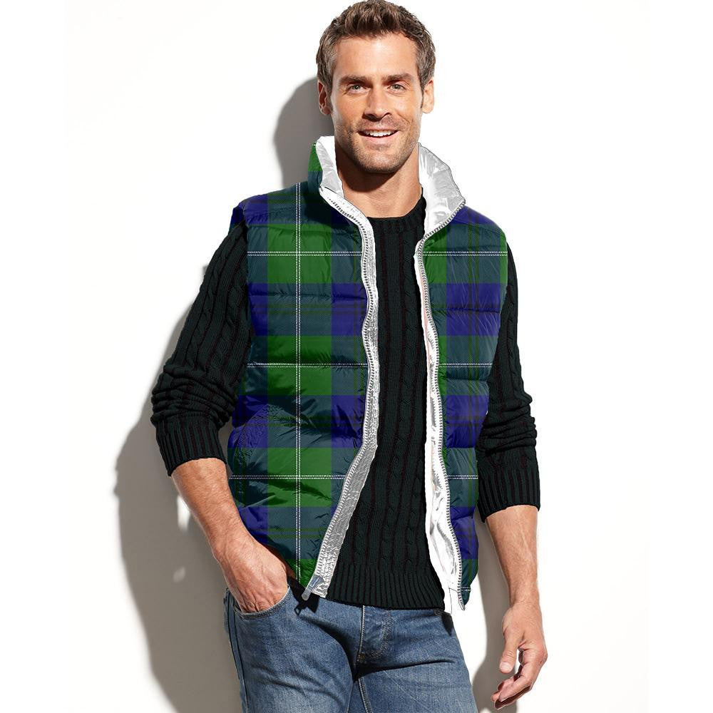 Oliphant Modern Tartan Classic Puffer Vest for Men and Women