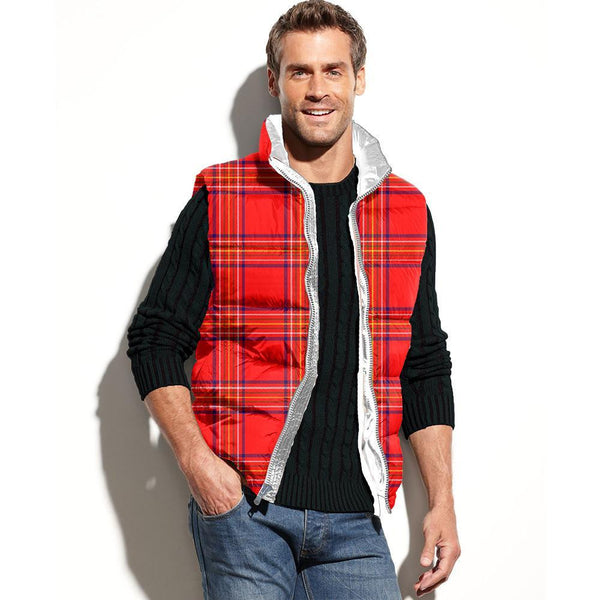 Burnett Modern Tartan Classic Puffer Vest for Men and Women