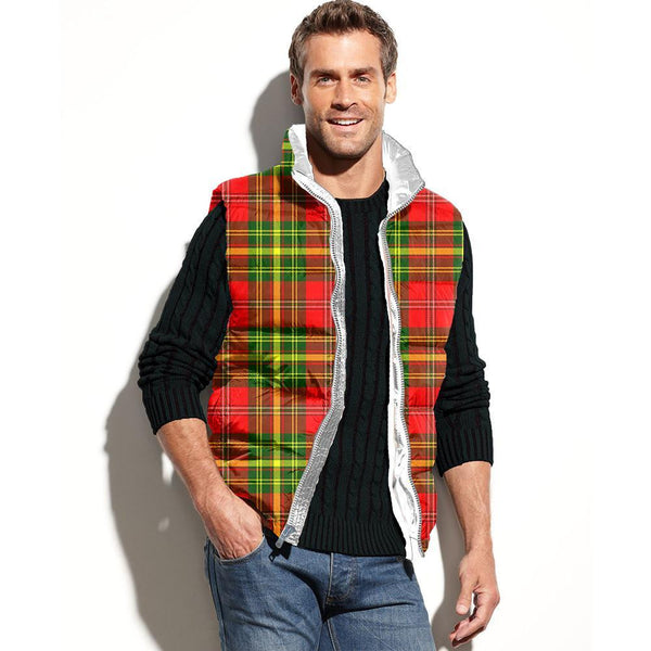 Leask Tartan Classic Puffer Vest for Men and Women