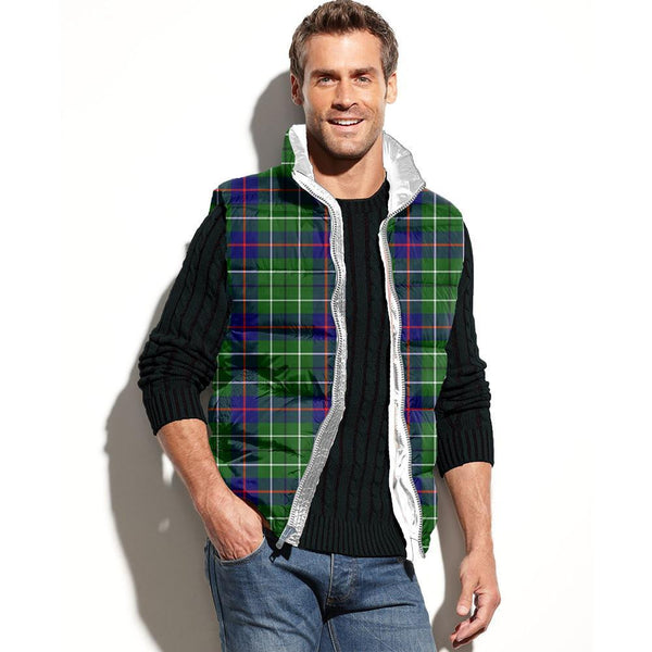 Duncan Modern Tartan Classic Puffer Vest for Men and Women