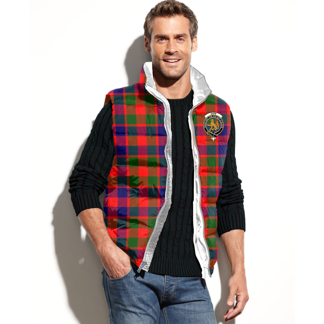 Gow (or McGouan) Tartan Classic Crest Puffer Vest For Men and Women