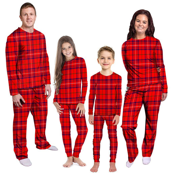 Rose Modern Tartan Classic Pyjama Family Set