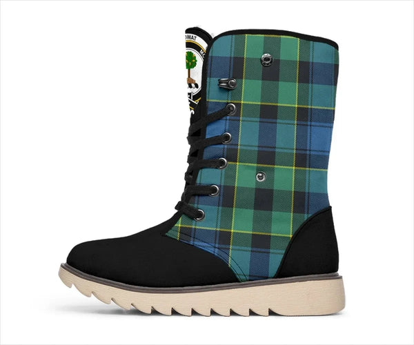 Mowat (of Inglistoun) Tartan Classic Crest Snow Boots