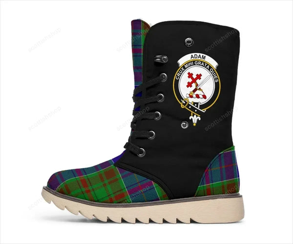 Adam Tartan Classic Crest Snow Boots