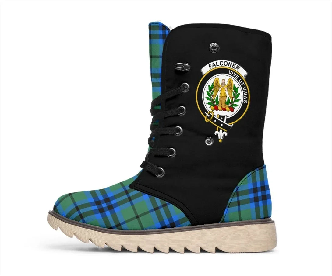 Falconer Tartan Classic Crest Snow Boots