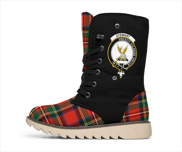 Stewart (High Stewards) Tartan Classic Crest Snow Boots