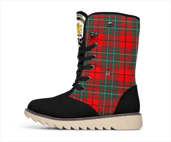 Cumming Tartan Classic Crest Snow Boots