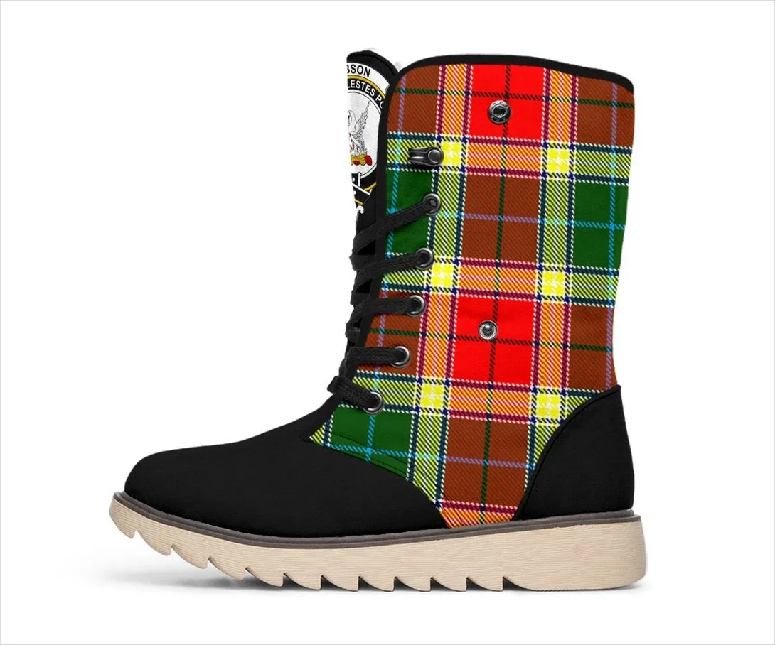 Gibson Tartan Classic Crest Snow Boots