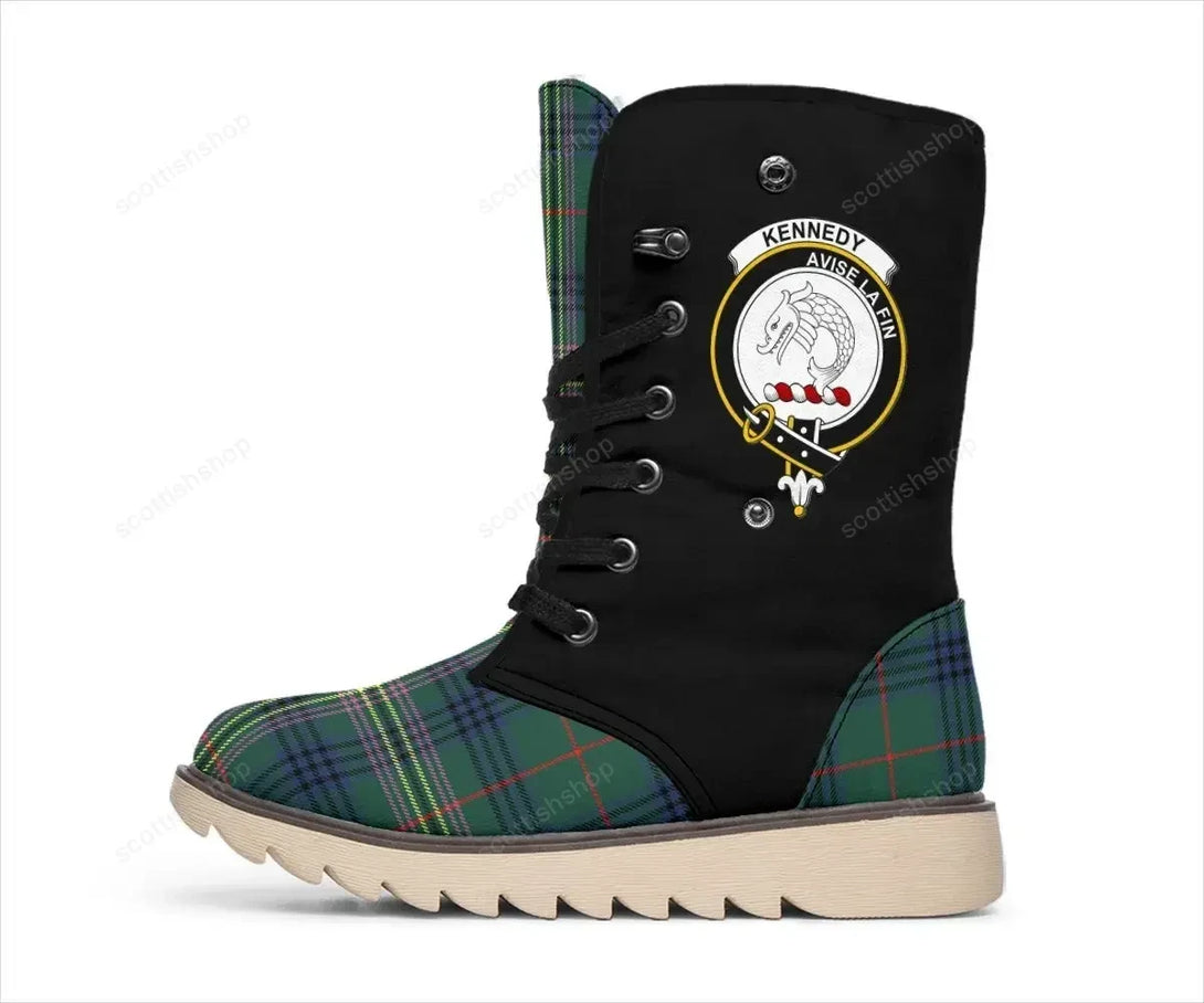 Kennedy Tartan Classic Crest Snow Boots