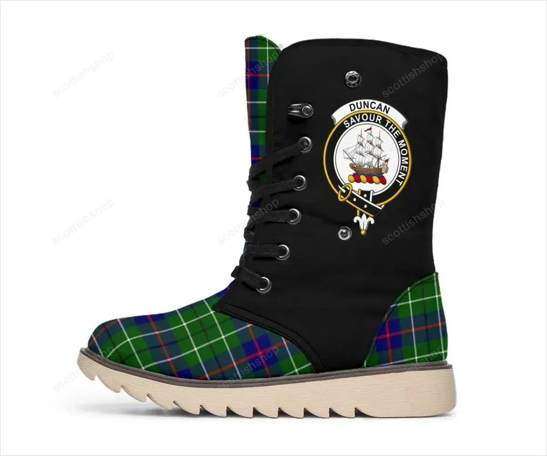 Duncan Tartan Classic Crest Snow Boots