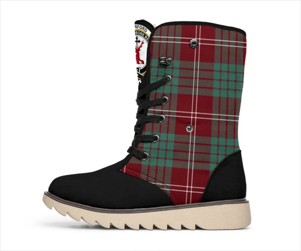 Crawford Tartan Classic Crest Snow Boots