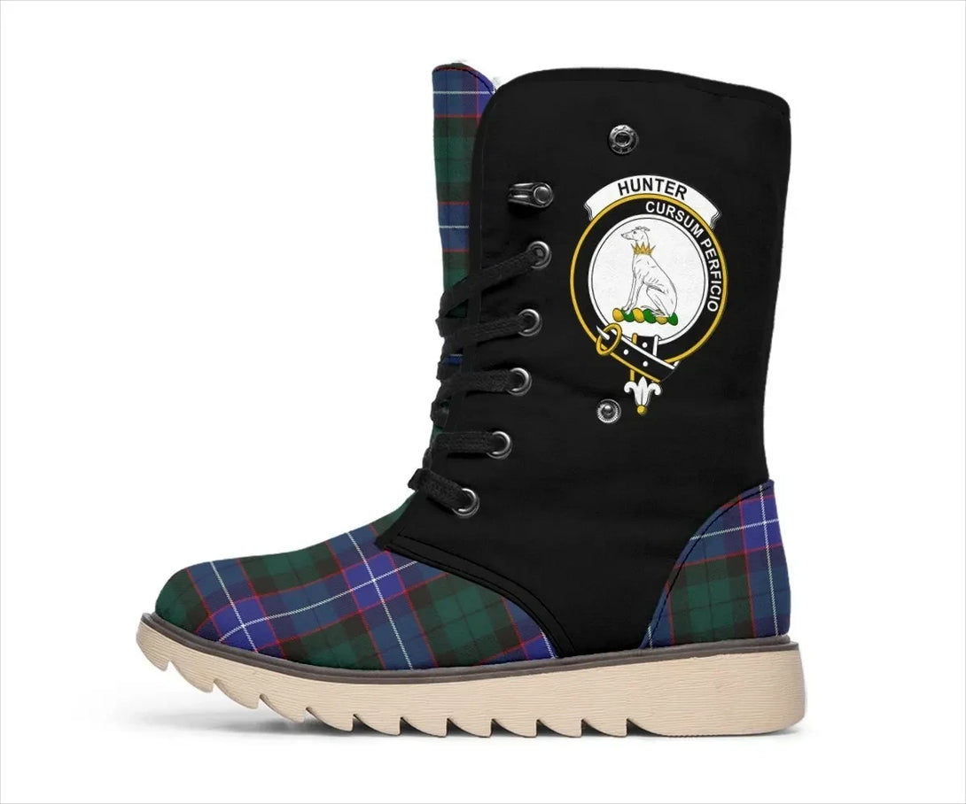 Hunter Tartan Classic Crest Snow Boots