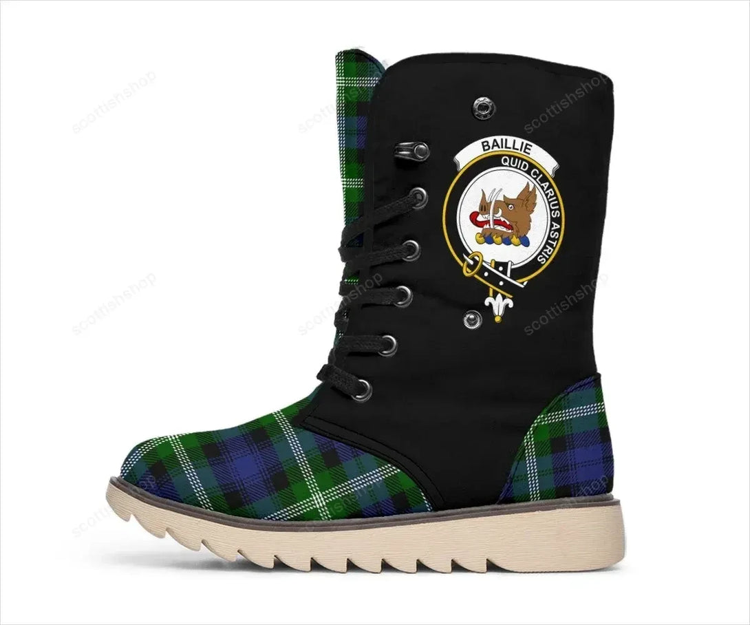 Baillie Tartan Classic Crest Snow Boots