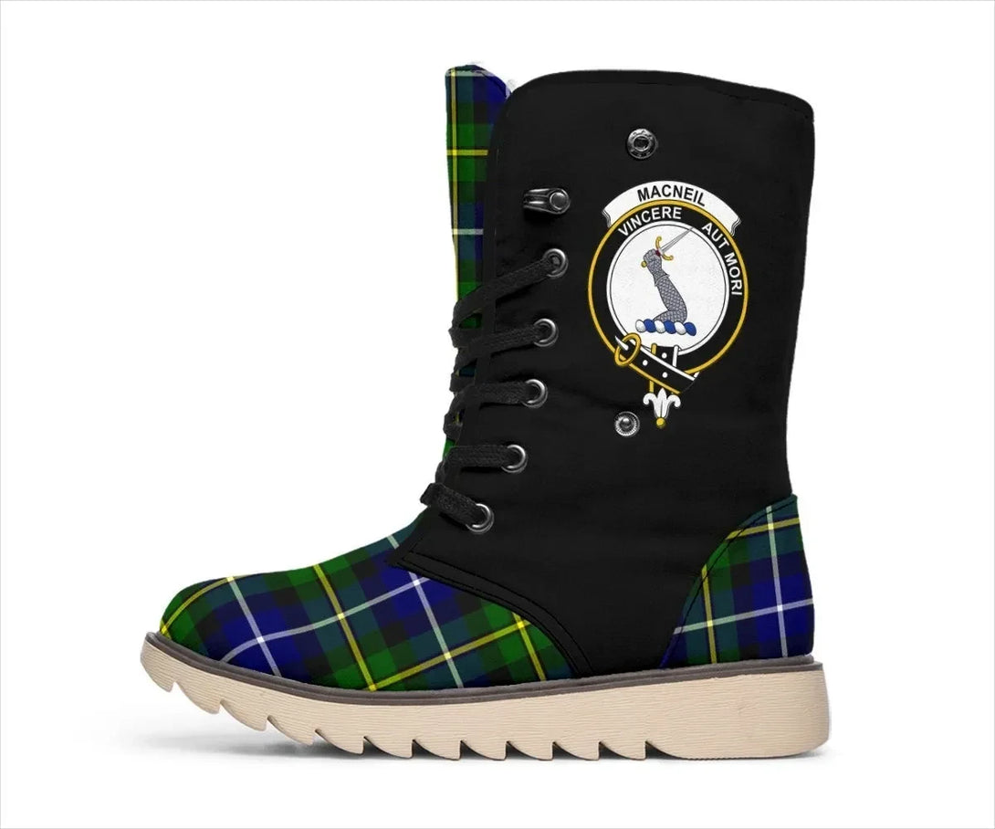 MacNeill of Barra Tartan Classic Crest Snow Boots