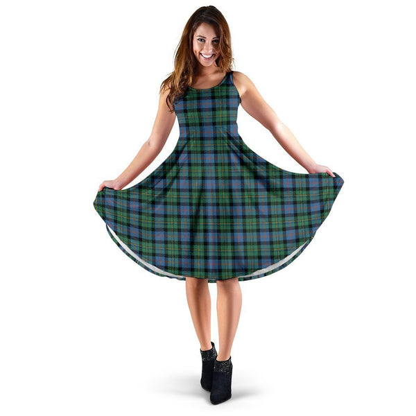 Malcolm Ancient Tartan Classic Midi Dresses