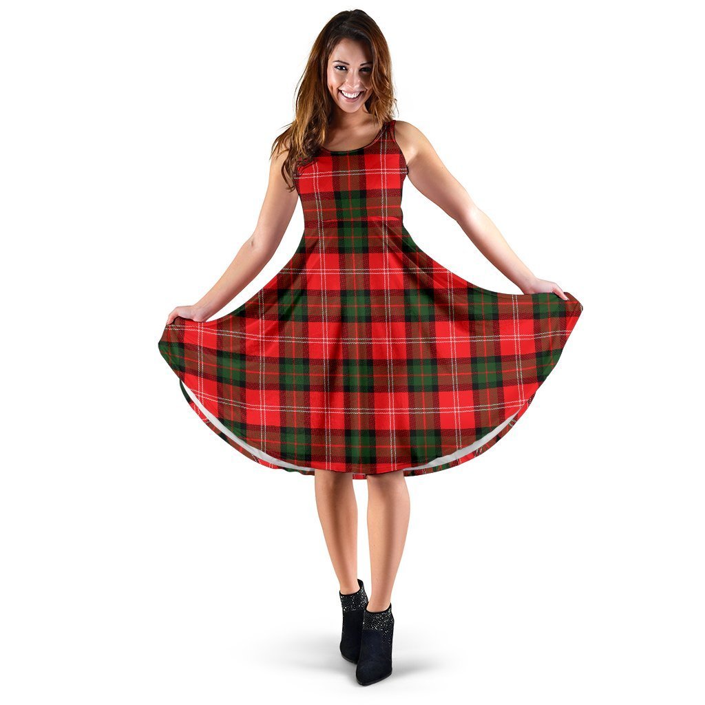 Nesbitt Modern Tartan Classic Midi Dresses