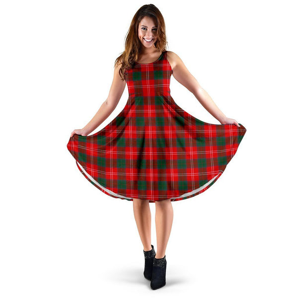 Chisholm Modern Tartan Classic Midi Dresses