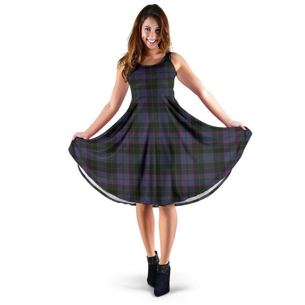 Clergy Green Tartan Classic Midi Dresses