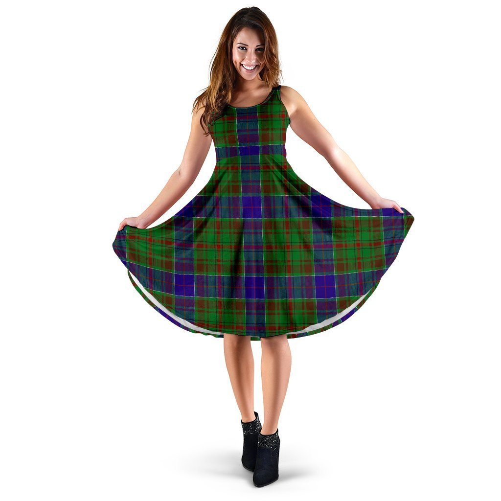 Adam Tartan Classic Midi Dresses