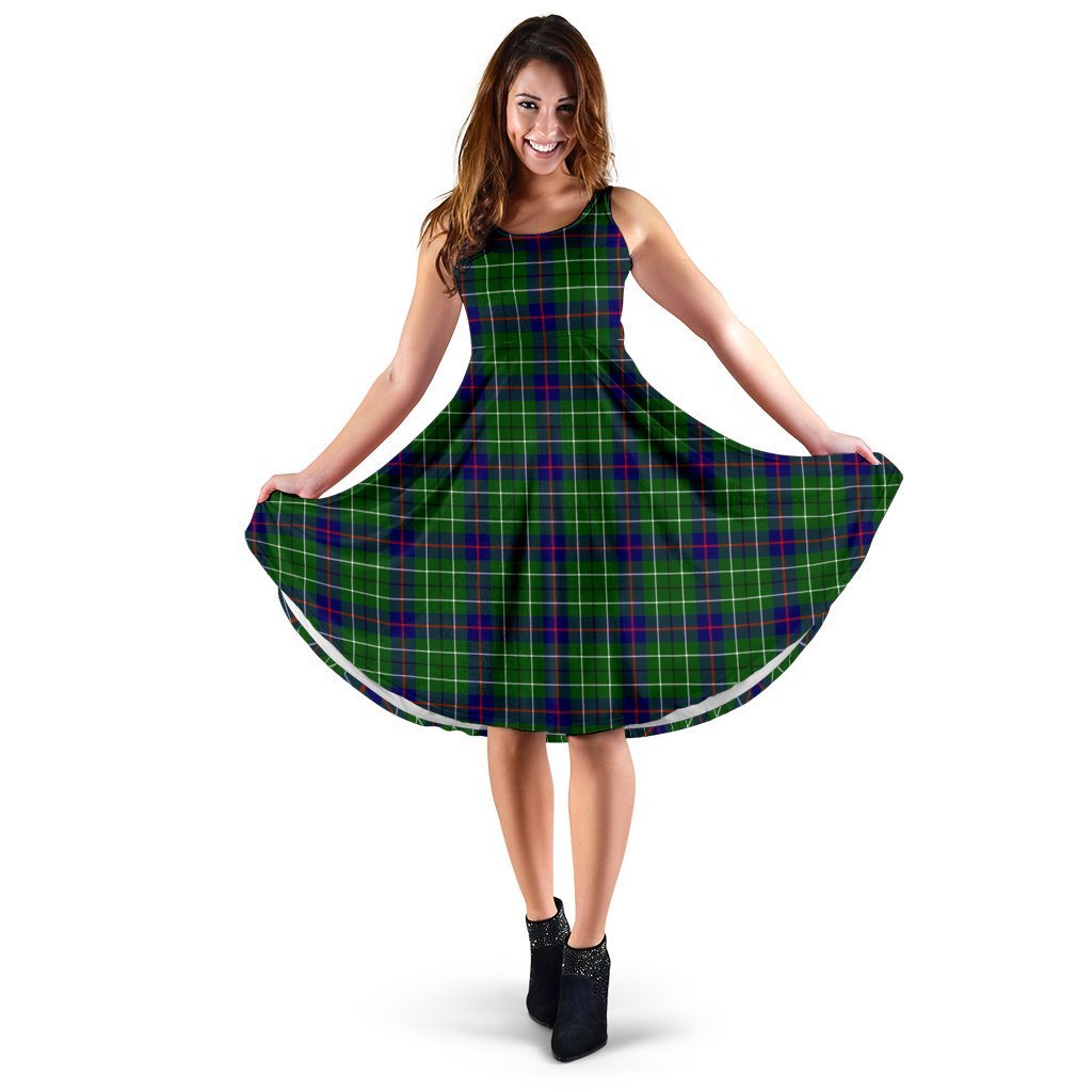 Duncan Modern Tartan Classic Midi Dresses