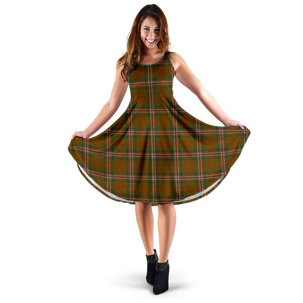 SCOTT BROWN MODERN Tartan Classic Midi Dresses