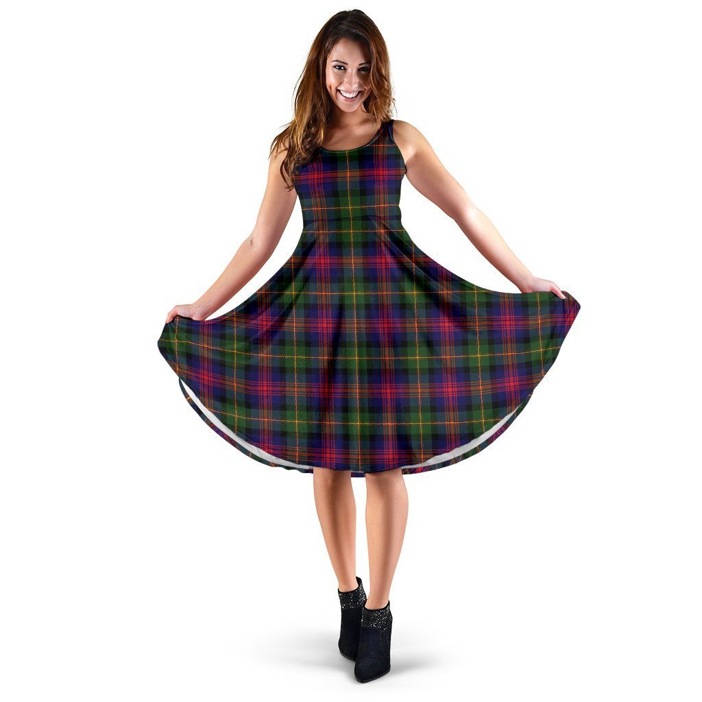 Logan Modern Tartan Classic Midi Dresses