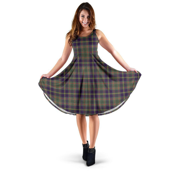 Taylor Weathered Tartan Classic Midi Dresses