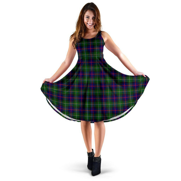 Malcolm Modern Tartan Classic Midi Dresses