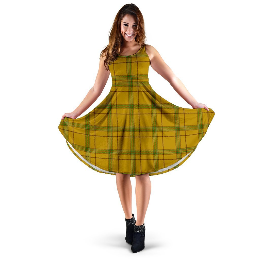 Houston Tartan Classic Midi Dresses