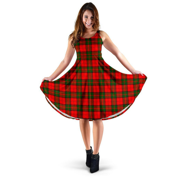 Dunbar Modern Tartan Classic Midi Dresses