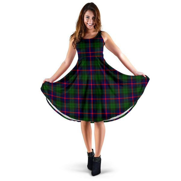 Urquhart Modern Tartan Classic Midi Dresses