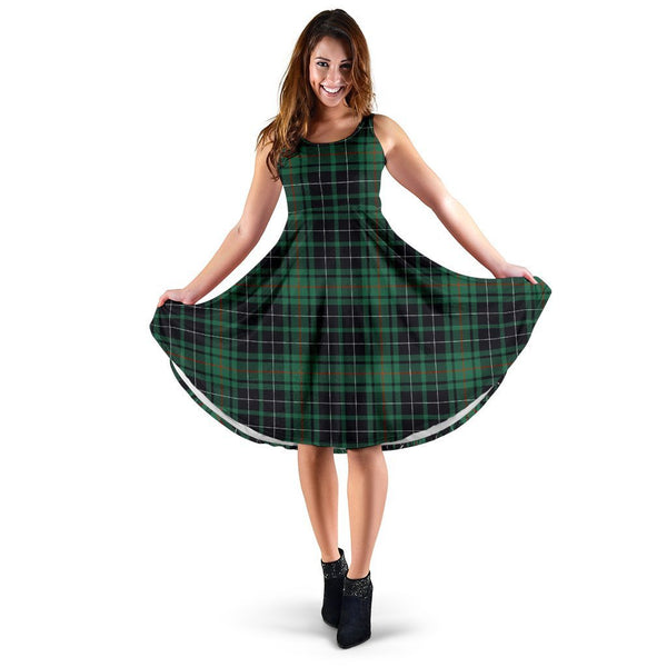 MacAulay Hunting Ancient Tartan Classic Midi Dresses