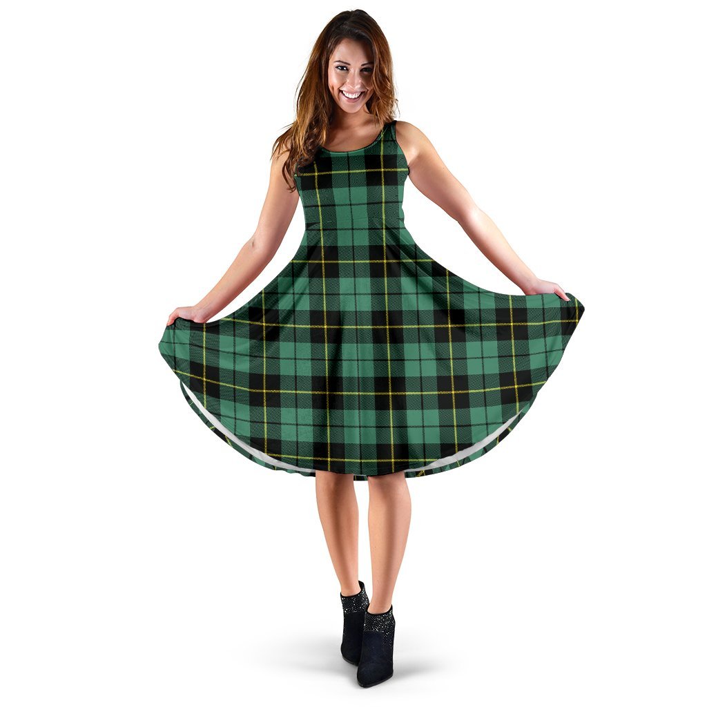 Wallace Hunting Ancient Tartan Classic Midi Dresses